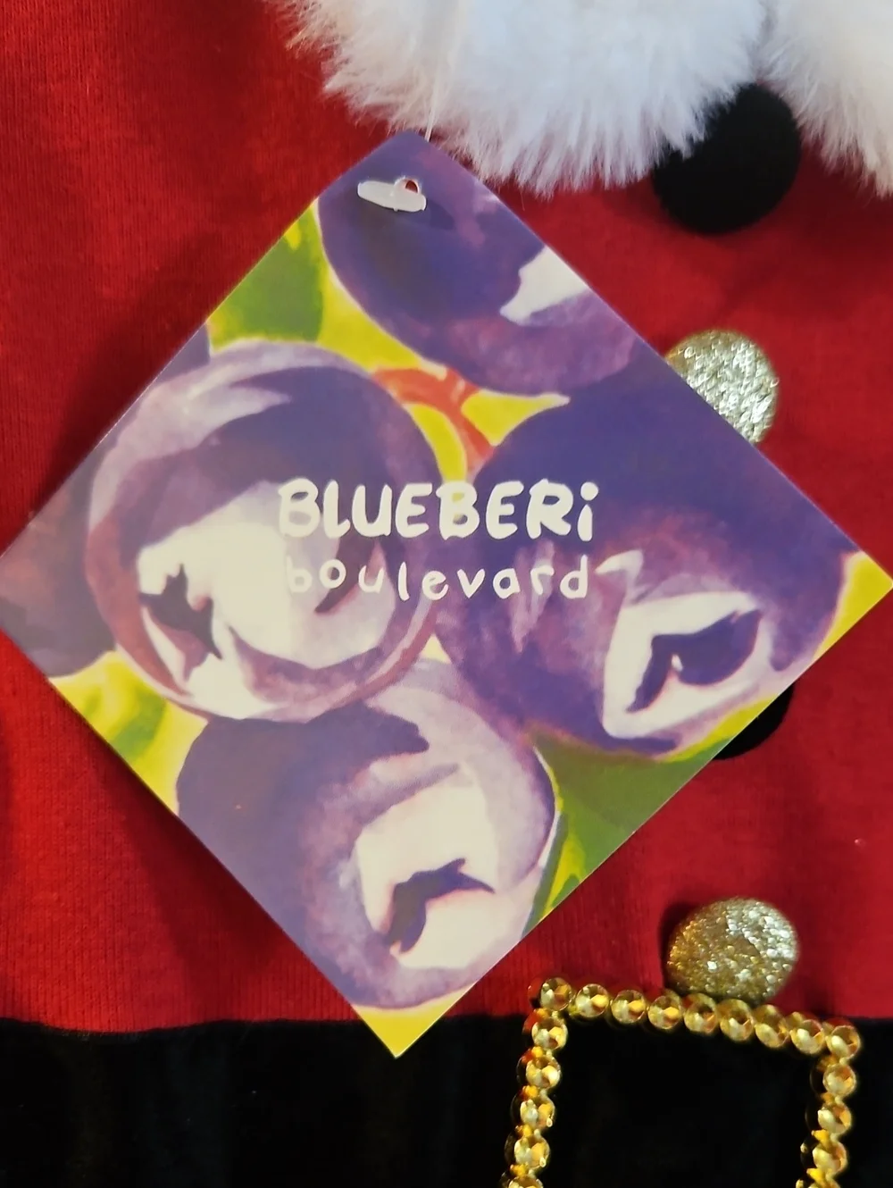 BLUEBERI BOULEVARD BABY TWO PIECE SANTA OUTFIT: DRESS/LEGGINGS: SIZE 24 MTH